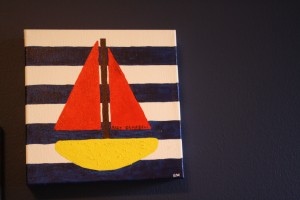My adorably talented best friend, Rachael, painted a little something for Baby Campbell for his nursery.  Love it, friend!