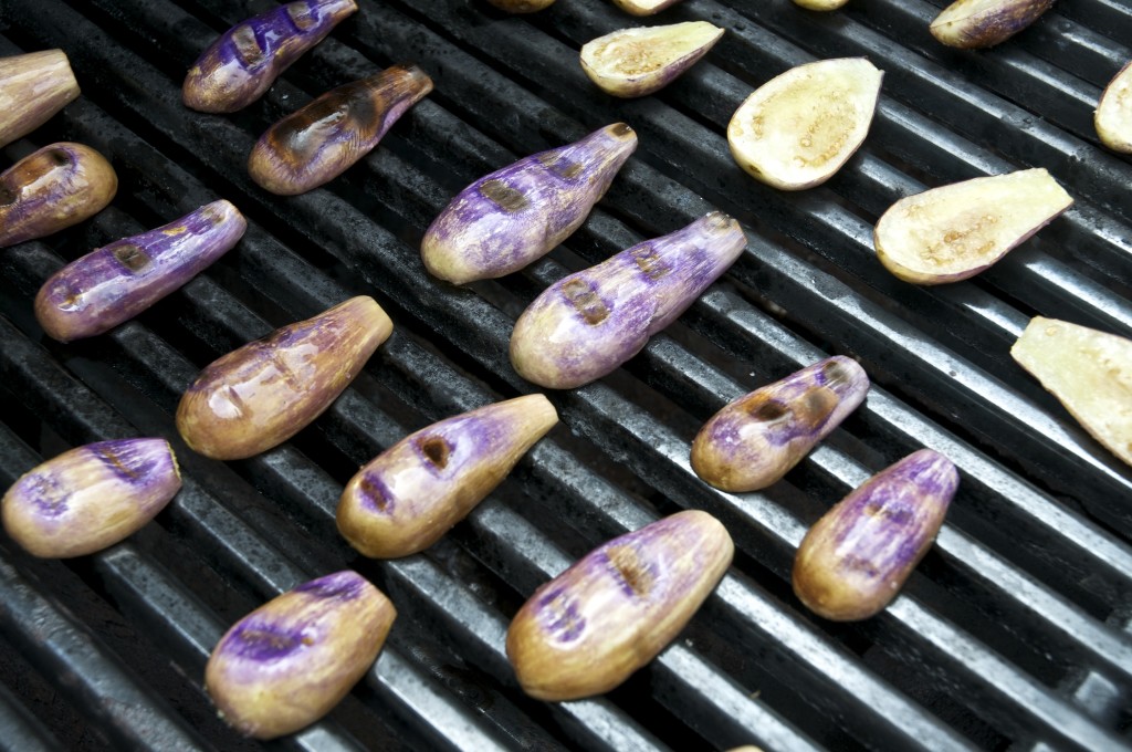 Grilling Eggplants