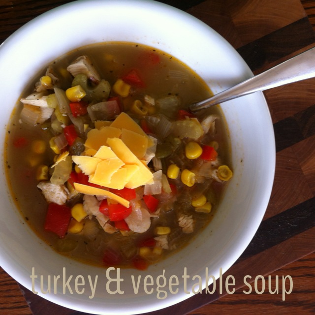 Thanksgiving Leftovers: Turkey & Vegetable Soup - kcreatives