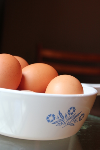 Eggs and Corningware