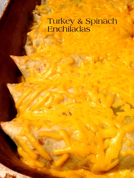 Turkey and Spinach Enchiladas